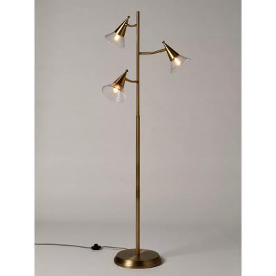 John Lewis John Lewis & Partners Trumpet Floor Lamp, Antique Brass