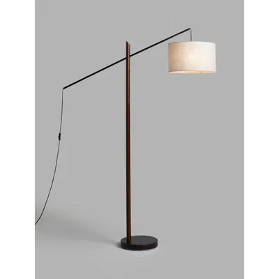 John Lewis John Lewis & Partners Fishing Rod Floor Lamp, Walnut