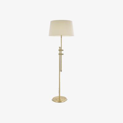 John Lewis John Lewis Classic Tall Floor Lamp, Matte Antique Brass