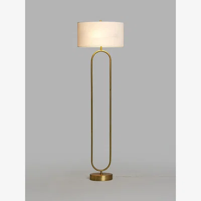 John Lewis John Lewis Oval Floor Lamp, Metallic Brass