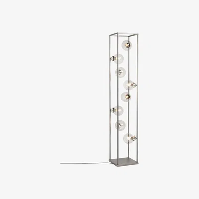 John Lewis John Lewis & Partners Orb 8 Light Floor Lamp, Smoke