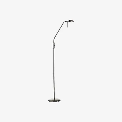 Knees dar lighting JOU5546 Journal Adjustable Floor Task - Light Satin Chrome