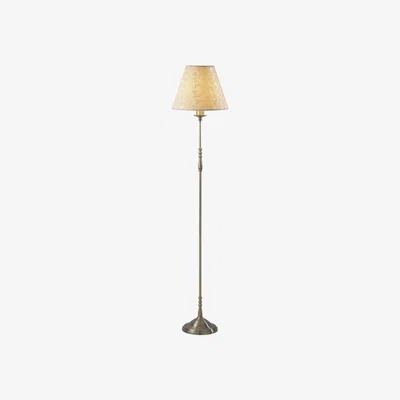 Knees dar lighting BLE4975 Blenheim Floor Lamp complete with Damask Shade - Antique Brass