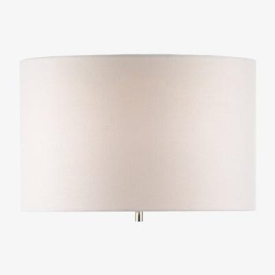 Knees dar lighting PYR182 Linen Drum Shade - White