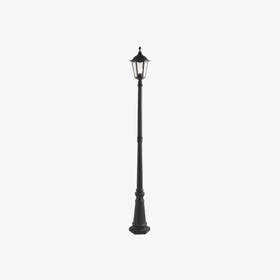 Knees Capella Large 1 Light Outdoor Floor Lamp - Black