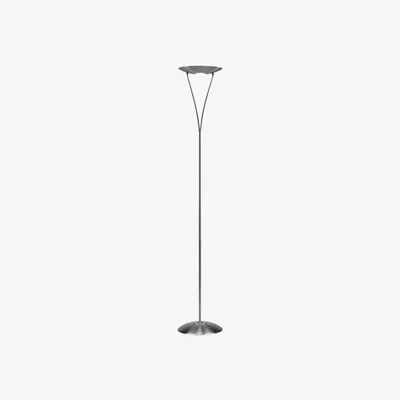 Knees dar lighting OPU4946 Opus Floor Lamp - Satin Chrome