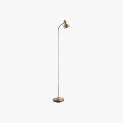 Knees Xalapa 1 Light Floor Lamp - Antique Brass