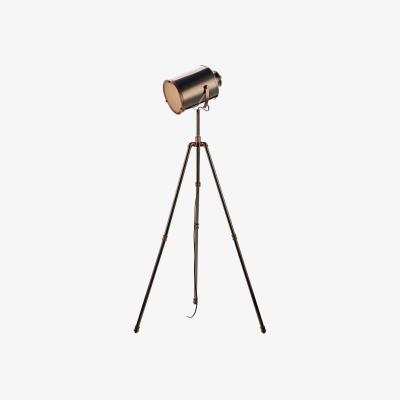 Knees dar lighting JAK4921 Jake Task Floor Lamp Antique Silver and Copper
