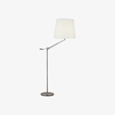 Knees Dar Lighting INF4946 Infusion Floor Lamp Satin Chrome Complete Complete With Shade