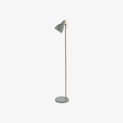 Knees Dar Lighting FRE4939 Frederick Floor Lamp Grey and Copper