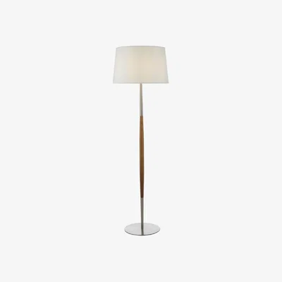 Knees dar lighting DET4946 Detroit Floor Lamp Base Only - Satin Nickel