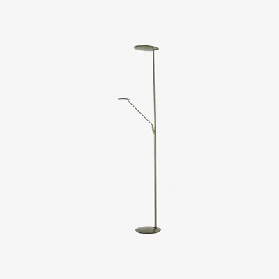 Knees Dar Lighting OUN4963 Oundle LED Floor Stand With Reading Light Bronze