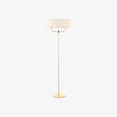 Knees Hillston 3 Light Floor Lamp - Brass