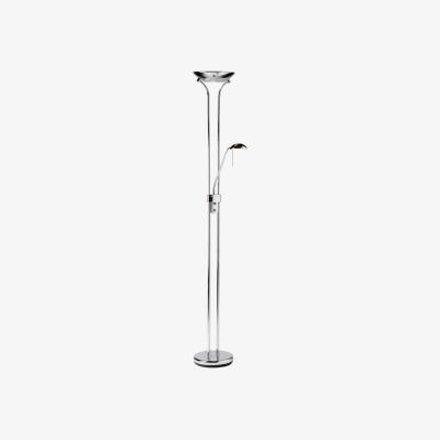 Knees Greta 2 Light Floor Lamp - Chrome