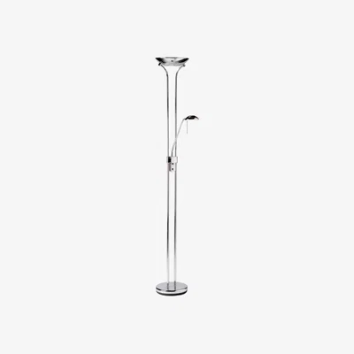 Knees Greta 2 Light Floor Lamp - Chrome