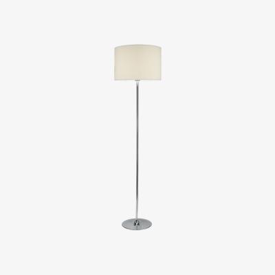Knees Dar Lighting DEL4950 Delta Floor Lamp Polished Chrome Complete With Shade