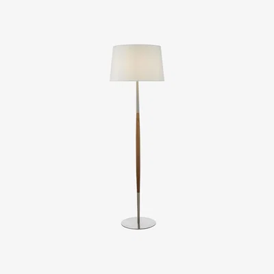Knees dar lighting DET4246 Detroit Table Lamp Satin Nickel Walnut Detail Base Only