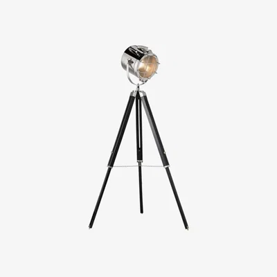 Knees Hexham 1 Light Tripod Floor Lamp - Black/Nickel