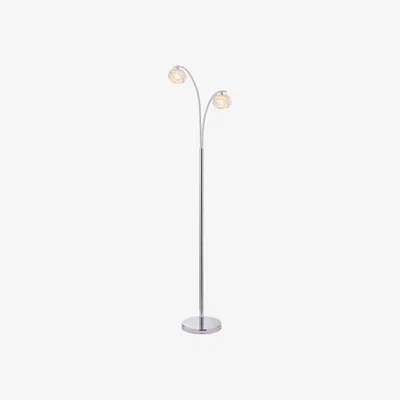 Knees Salta 2 Light Floor Lamp - Chrome