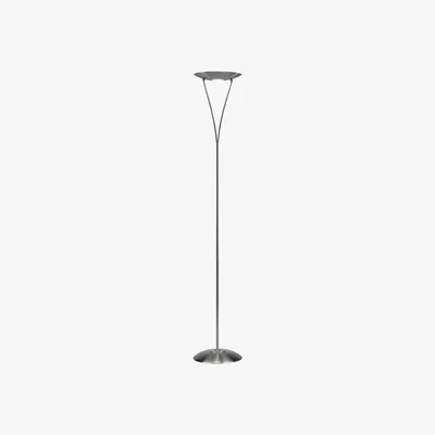 Knees dar lighting OPU4946 Opus Floor Lamp - Satin Chrome