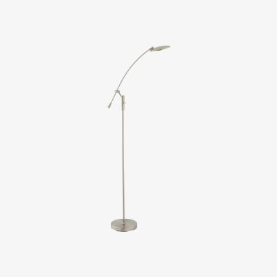 Knees Millfield 1 Light Floor Lamp - Satin Nikel