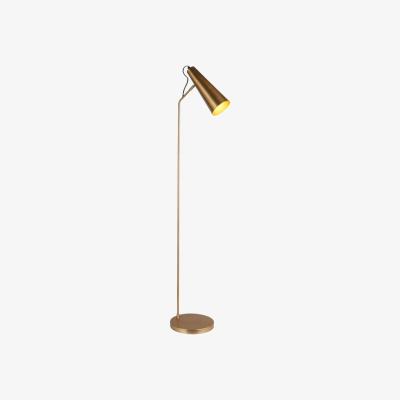 Knees Delungra 1 Light Floor Lamp - Antique Brass