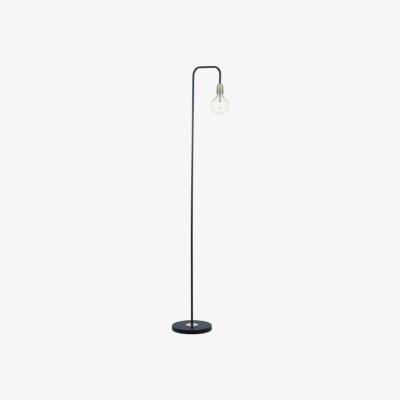 Knees dar lighting KIE4922 Kiefer Floor Lamp - Black & Antique Brass