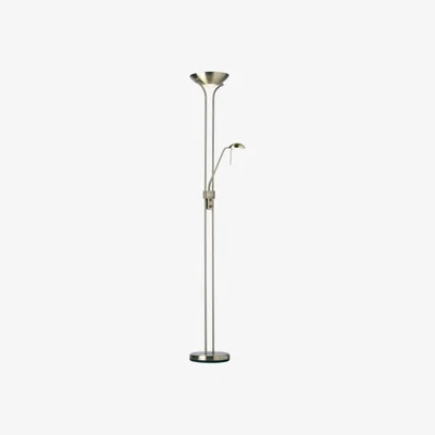 Knees Greta 2 Light Floor Lamp - Antique Brass