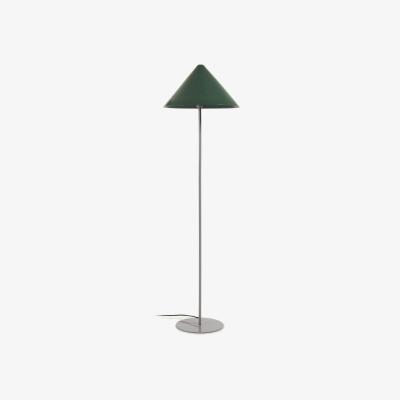 Kave Home Valentine floor lamp, metal with a green and beige finish UK adaptador