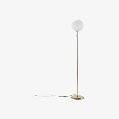 La Redoute Moricio Brass and Opaline Floor Lamp