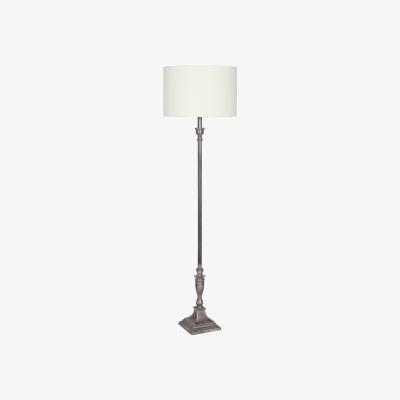 La Redoute Antique Silver Traditional Stick Floor Lamp