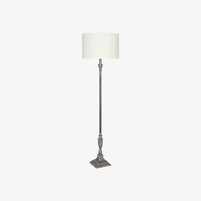 La Redoute Antique Silver Traditional Stick Floor Lamp