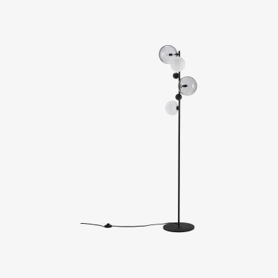 La Redoute Bullesco Smoked Glass & Metal Floor Lamp