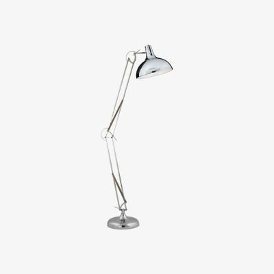 La Redoute 170cm Chrome Metal Adjustable Task Floor Lamp
