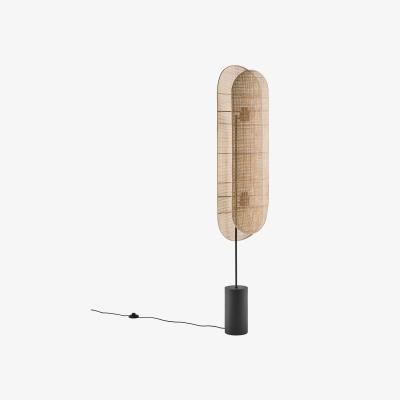 La Redoute Lola Metal & Rattan Floor Lamp