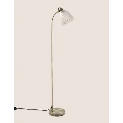 Marks & Spencer M&S Florence Floor Lamp - Antique Brass, Antique Brass,Silver