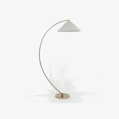Marks & Spencer M&S Andie Curved Floor Lamp - Antique Brass, Antique Brass