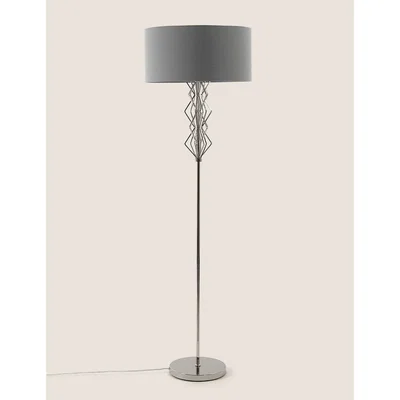 Marks & Spencer M&S Sophia Floor Lamp - Silver Mix, Silver Mix