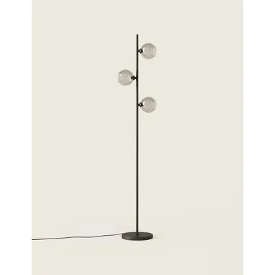 Marks & Spencer M&S 3 Light Globe Floor Lamp - Smoke, Smoke