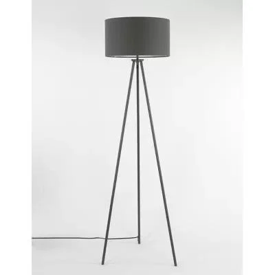 Marks & Spencer M&S Metal Tripod Floor Lamp - Grey, Grey