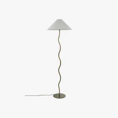 Marks & Spencer M&S Hallie Wiggle Floor Lamp - Cream, Cream