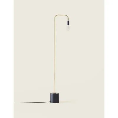 Marks & Spencer M&S Exposed Bulb Curved Floor Lamp - Navy, Navy