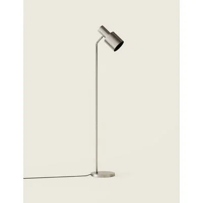 Marks & Spencer M&S Ava Floor Lamp - Pewter, Pewter,Antique Brass