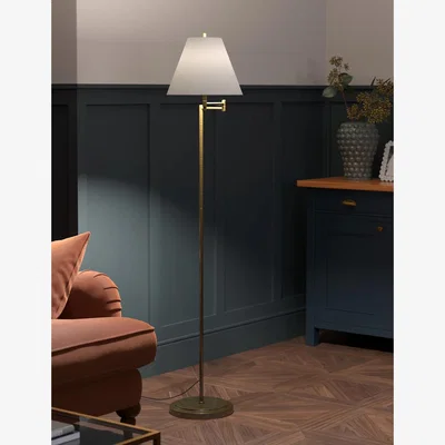 Marks & Spencer M&S Metal Floor Lamp - Antique Brass, Antique Brass