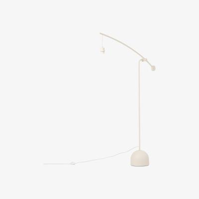 Made.com Strand Overeach Floor Lamp Base, Ivory Metal