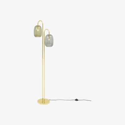 Made.com Lykke Floor Lamp, Multi & Brass