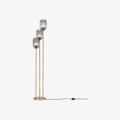 Made.com Briz Multi Floor Light, Grey Glass