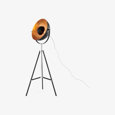 Made.com Chicago Floor Lamp, Black & Copper