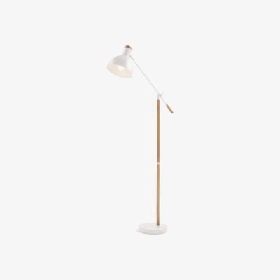 Made.com Cohen Floor Lamp, White and Natural Oak
