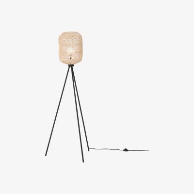 Made.com Java Tripod Floor Lamp, Natural Rattan